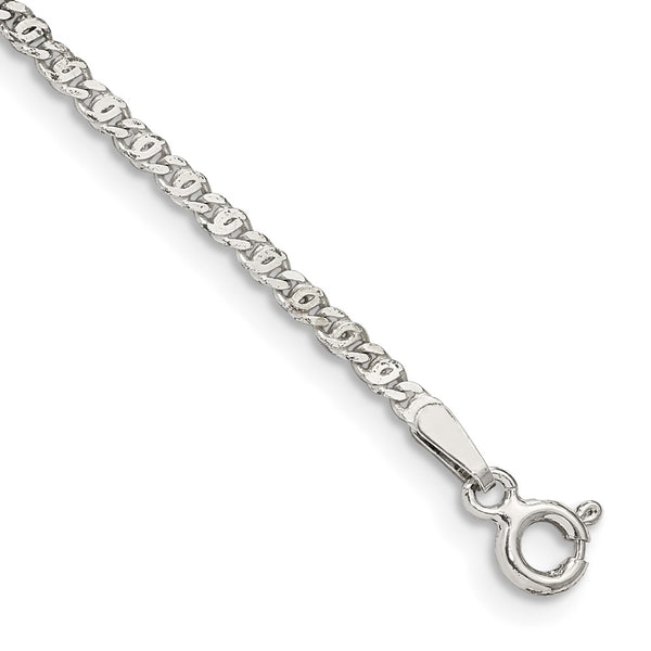 Sterling Silver 2mm Fancy Anchor Pendant Chain-WBC-QPE17-8