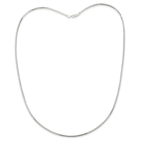 Sterling Silver 1.5mm Mirror Box Chain-WBC-QPE25-30