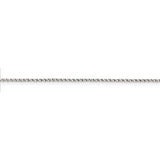 Sterling Silver 1.25mm Twisted Box Chain Anklet-WBC-QPE26-10