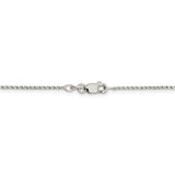 Sterling Silver 1.25mm Twisted Box Chain-WBC-QPE26-18