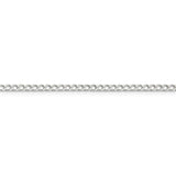 Sterling Silver 2.8mm Open D/C Curb Chain-WBC-QPE30-7