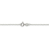 Sterling Silver 1mm Twisted Serpentine Chain Anklet-WBC-QPE38-9