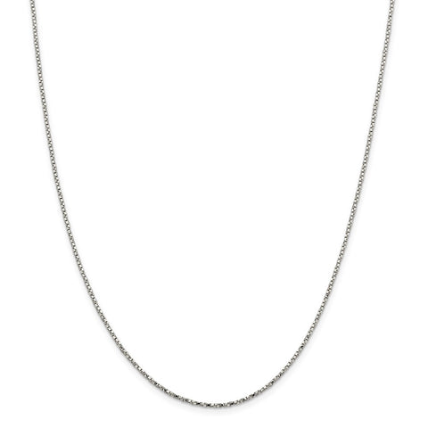 Sterling Silver 1.35mm Twisted Box Chain-WBC-QPE52-22