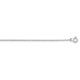 Sterling Silver Rhodium-plated 1.25mm Loose Rope Chain-WBC-QPE65R-18