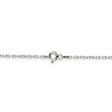 Sterling Silver 1.65mm Diamond-cut Long Link Cable Chain-WBC-QPE69-20