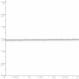 Sterling Silver 1.05mm Square Fancy Beaded Chain Anklet-WBC-QPE73-9