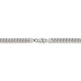 Sterling Silver 5mm Domed w/ Side D/C Curb Chain-WBC-QRC150-7