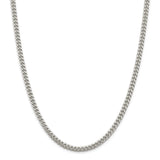 Sterling Silver 5mm Domed w/ Side D/C Curb Chain-WBC-QRC150-18