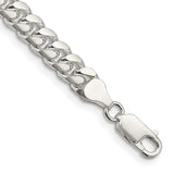 Sterling Silver 7mm Domed w/ Side D/C Curb Chain-WBC-QRC200-9