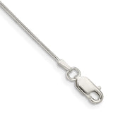 Sterling Silver .8mm Snake Chain Anklet-WBC-QSN020-9