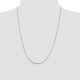 Sterling Silver Rhodium-plated .8mm Round Snake Chain-WBC-QSN020R-24