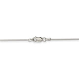 Sterling Silver Rhodium-plated 1mm Round Snake Chain-WBC-QSN030R-24
