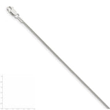 Sterling Silver 1.25mm Snake Chain-WBC-QSN040-36