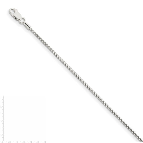 Sterling Silver 1.25mm Snake Chain-WBC-QSN040-36