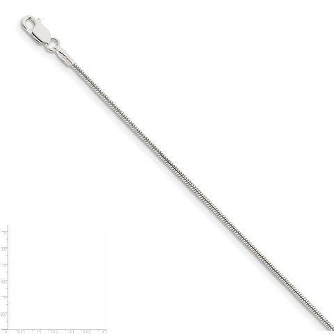 Sterling Silver 1.5mm Snake Chain-WBC-QSN045-36