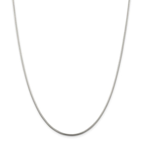 Sterling Silver 1.75mm Snake Chain-WBC-QSN050-28