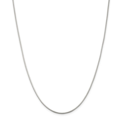 Sterling Silver 1.2mm Round Snake Chain-WBC-QSNL035-16