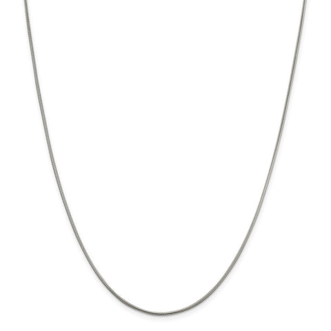 Sterling Silver 1.5mm Round Snake Chain-WBC-QSNL045-18