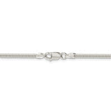 Sterling Silver 2.5mm Round Snake Chain-WBC-QSNL065-24