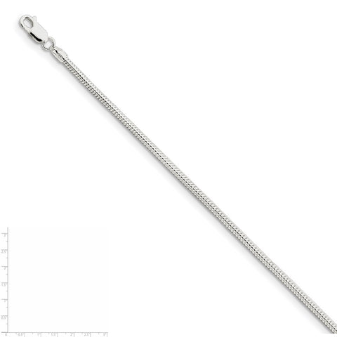 Sterling Silver 2.5mm Round Snake Chain-WBC-QSNL065-26