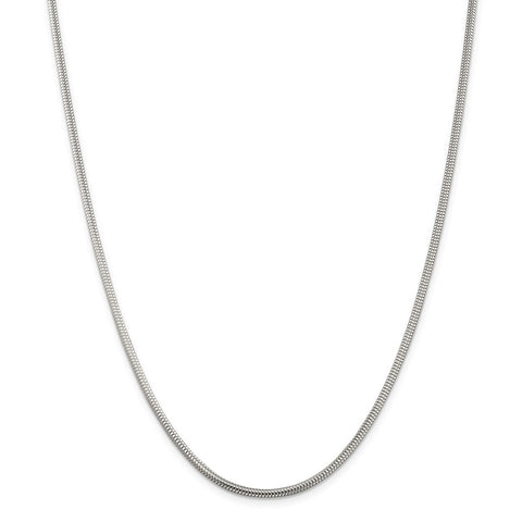 Sterling Silver 2.5mm Round Snake Chain-WBC-QSNL065-24