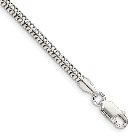 Sterling Silver 3mm Round Snake Chain-WBC-QSNL080-7