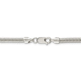 Sterling Silver 4mm Round Snake Chain-WBC-QSNL100-18