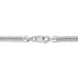 Sterling Silver 4mm Round Snake Chain-WBC-QSNL100-26