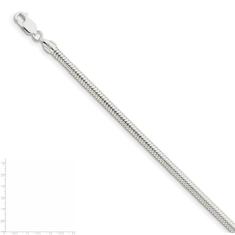 Sterling Silver 4mm Round Snake Chain-WBC-QSNL100-26