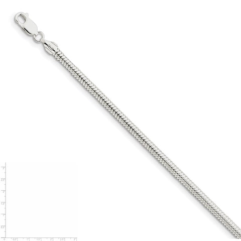 Sterling Silver 4mm Round Snake Chain-WBC-QSNL100-7