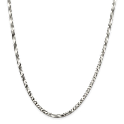 Sterling Silver 4mm Round Snake Chain-WBC-QSNL100-18