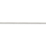 Sterling Silver 1.25mm Round Spiga Chain Anklet-WBC-QSP030-10