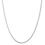 Sterling Silver Rhodium-plated 1.75mm Round Spiga Chain-WBC-QSP050R-36