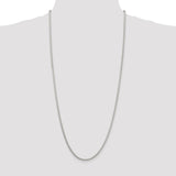 Sterling Silver 2.5mm Round Spiga Chain-WBC-QSP060-30