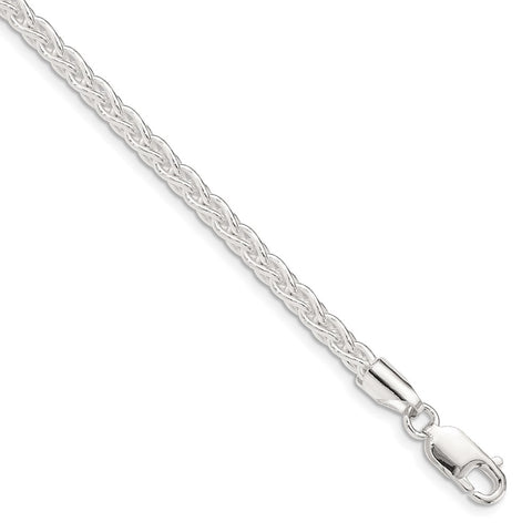 Sterling Silver 3.7mm Round Spiga Chain-WBC-QSP100-24