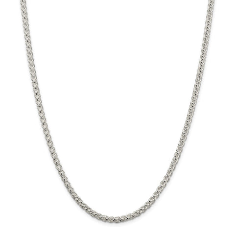 Sterling Silver 4mm Round Spiga Chain-WBC-QSP150-18