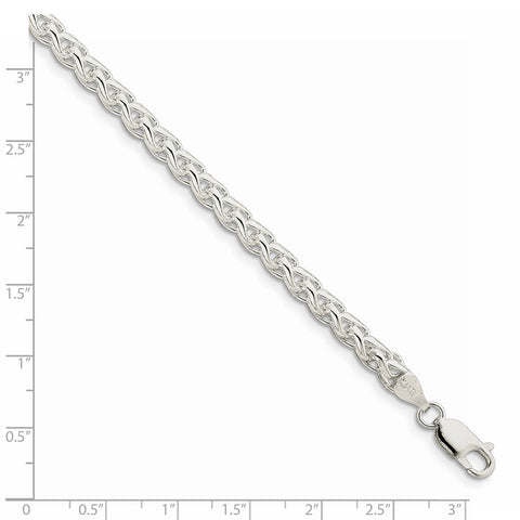 Sterling Silver 5mm Round Spiga Chain-WBC-QSP200-26