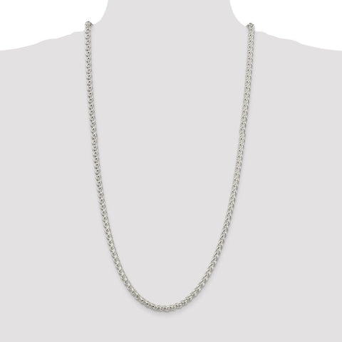 Sterling Silver 5mm Round Spiga Chain-WBC-QSP200-30