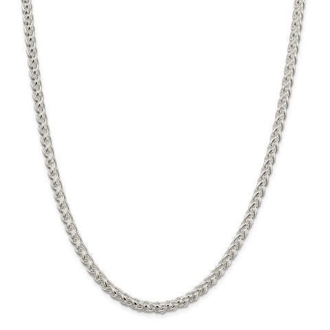 Sterling Silver 5mm Round Spiga Chain-WBC-QSP200-20