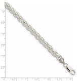 Sterling Silver 6mm Round Spiga Chain-WBC-QSP250-30