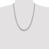 Sterling Silver 6mm Round Spiga Chain-WBC-QSP250-24