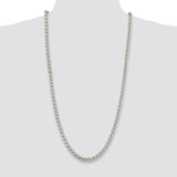 Sterling Silver 6mm Round Spiga Chain-WBC-QSP250-30