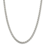 Sterling Silver 6mm Round Spiga Chain-WBC-QSP250-30