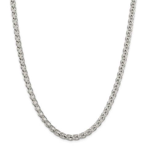 Sterling Silver 6mm Round Spiga Chain-WBC-QSP250-22