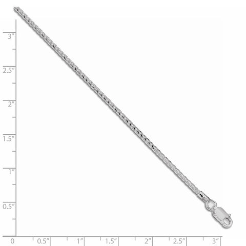 Sterling Silver 1.5mm Diamond-cut Round Spiga Chain-WBC-QSR040-30