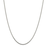 Sterling Silver 2.15mm Diamond-cut Round Spiga Chain-WBC-QSR060-30