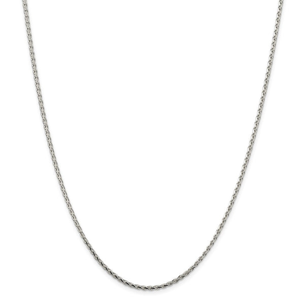 Sterling Silver 2.15mm Diamond-cut Round Spiga Chain-WBC-QSR060-28