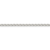 Sterling Silver 2.85mm Diamond-cut Round Spiga Chain-WBC-QSR080-22