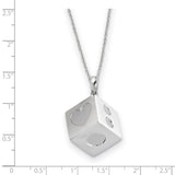 Sterling Silver Lucky As Can Be 18in Necklace-WBC-QSX461