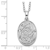 Sterling Silver Butterfly Ash Holder 18in Necklace-WBC-QSX538